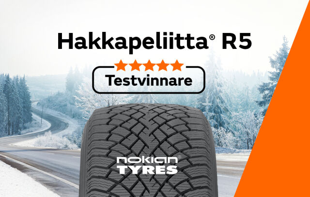 Testvinnare 2025: Nokian Tyres Hakkapeliitta R5