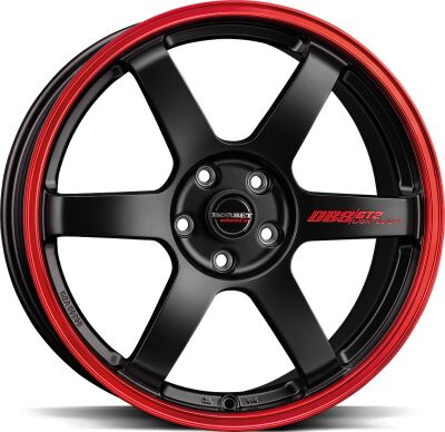 Borbet DB8GT2 Black Matt Rim Red alumiinivanne