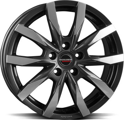 Borbet CW5 Mistral Antracite Glossy Polished alumiinivanne