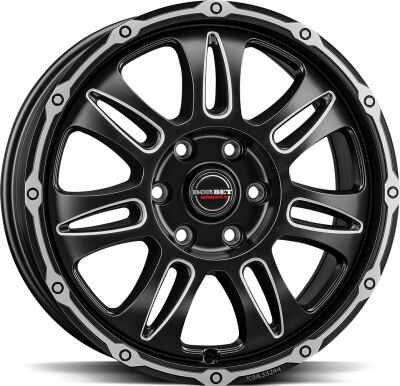 Borbet CW8 Black Rim Window Polished Matt alumiinivanne