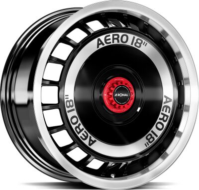 RONAL R50 REV-B Black Front Cut alumiinivanne