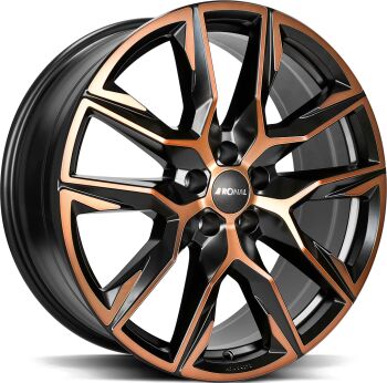 RONAL R71 Jet Black Copper Matt Front Cut alumiinivanne