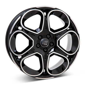 MSW 83 Glossy Black/Polished alumiinivanne