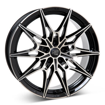 MSW 75 Glossy Black/Polished alumiinivanne