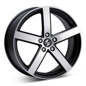 Eta Beta Eros Matte Black/Polished alumiinivanne