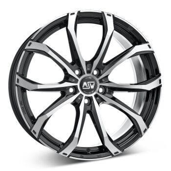 MSW 48 Black/Polished alumiinivanne