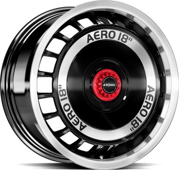 RONAL R50 REV-B Black Front Cut alumiinivanne