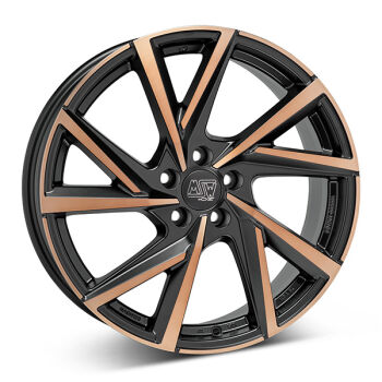 MSW 80 Matte Black/Copper Polished alumiinivanne
