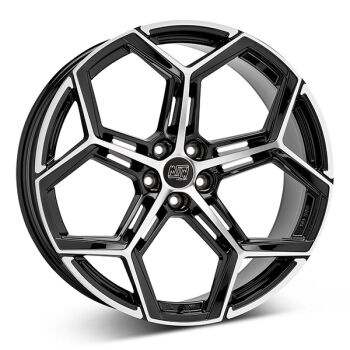 MSW 53 Glossy Black/Polished alumiinivanne