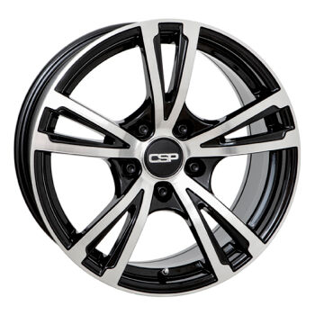 CSP 18 Glossy Black/Polished alumiinivanne