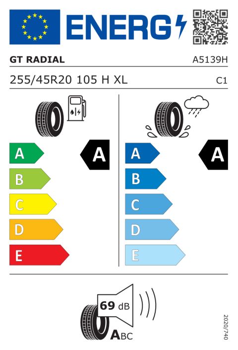 EU-däckmärkning: 100A5139H