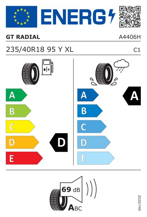 EU-däckmärkning: 100A4406H