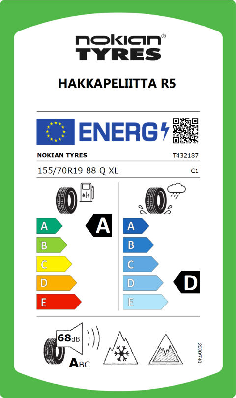 EU-däckmärkning: T432187