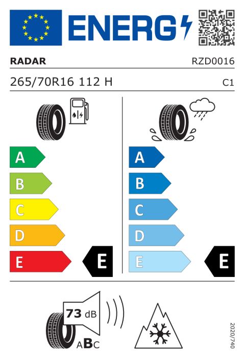 EU-dekkmerking: RZD0016