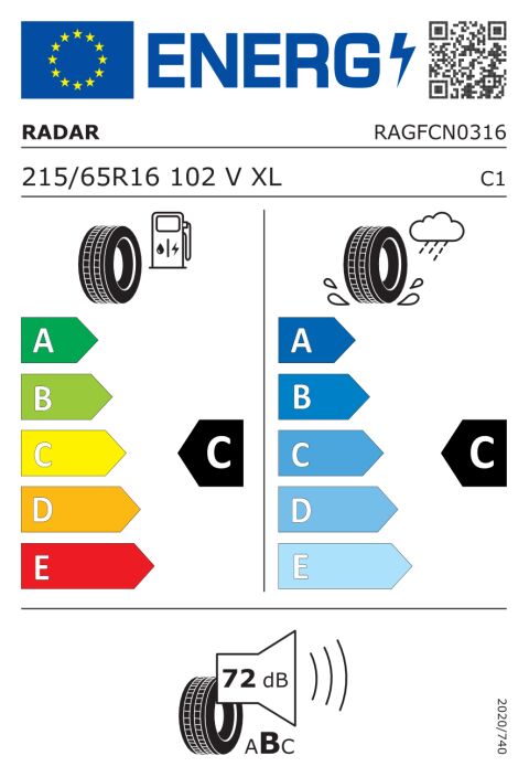 EU-dekkmerking: RAGFCN0316