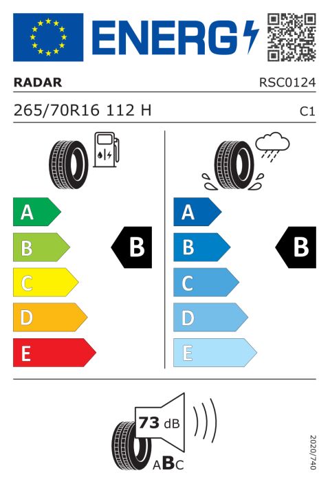 EU-däckmärkning: RSC0124