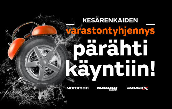 Kesärenkaiden varastontyhjennys pärähti käyntiin!