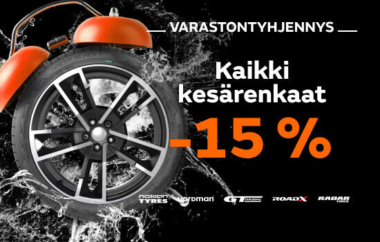 Kesärenkaiden varastontyhjennys pärähti käyntiin!