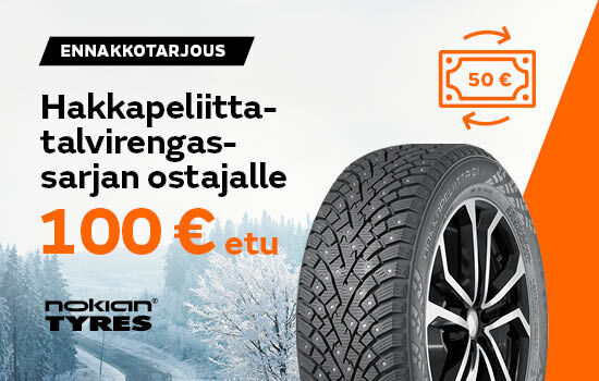 Ennakkotarjous: Hakkapeliitta.talvirengassarjan ostajalle 100 euron etu
