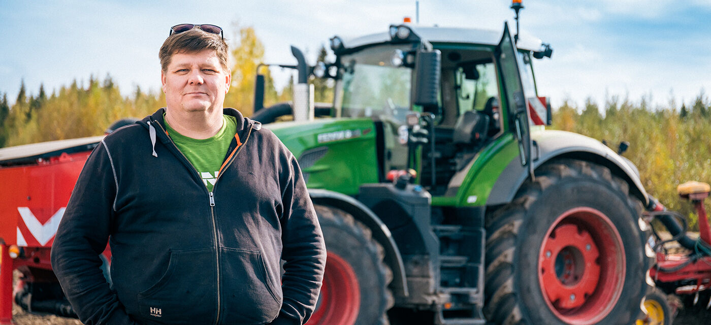 Bilde av  bonden Hermanni Huhtala
