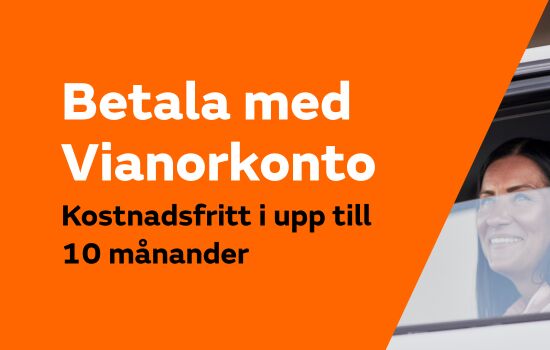 Betala ett däck i månaden med Vianorkontot!