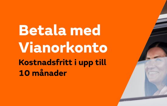 Betala ett däck i månaden med Vianorkontot!
