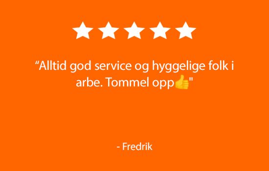 Omtaler fra våre kunder
