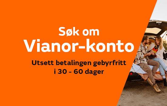 10 måneder kostnadsfri kreditt med Vianor-konto