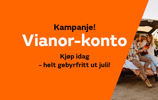 Kostnadsfri kreditt ut juli 2025 med Vianor-konto!