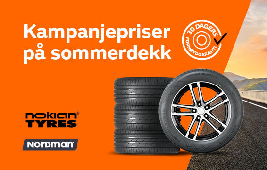 Kampanjepriser på sommerdekk 2025