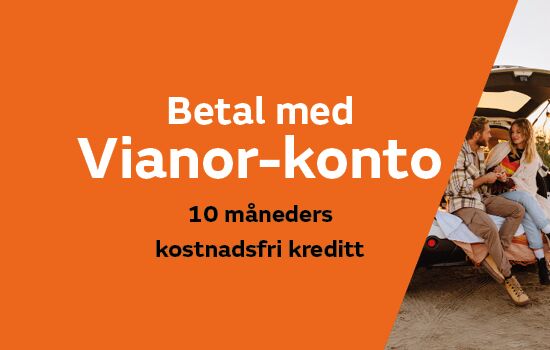 10 måneder kostnadsfri kreditt med Vianor-konto