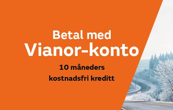 10 måneder kostnadsfri kreditt med Vianor-konto